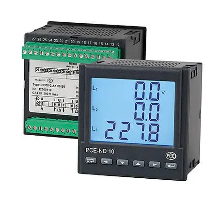 3-Phase-Power Meter / 3-Phase Power Analyzer PCE-ND10