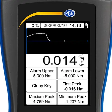 Torque Meter PCE-DFG N 5TW display