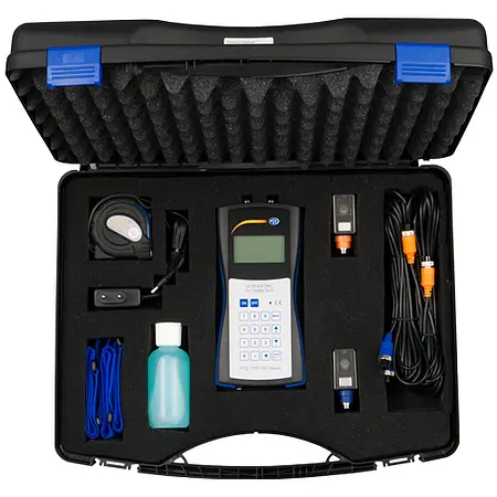 Ultrasonic Flow Test Instrument Kit PCE-TDS 100HHS Case