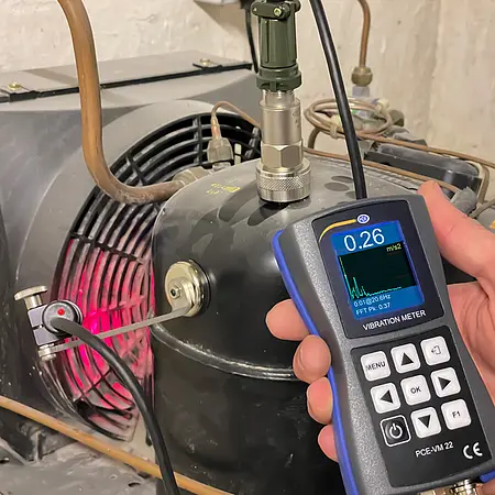 Vibration Analyzer PCE-VM 22 application