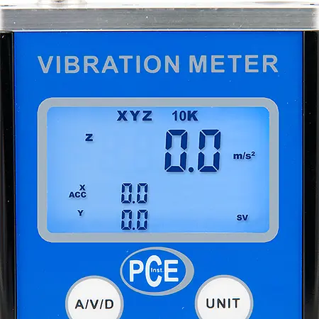 Vibration Analyzer PCE-VM 3D display