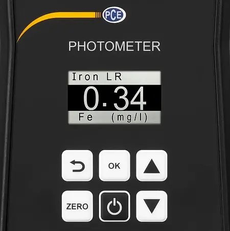 Water Analysis Meter PCE-CP 11 display