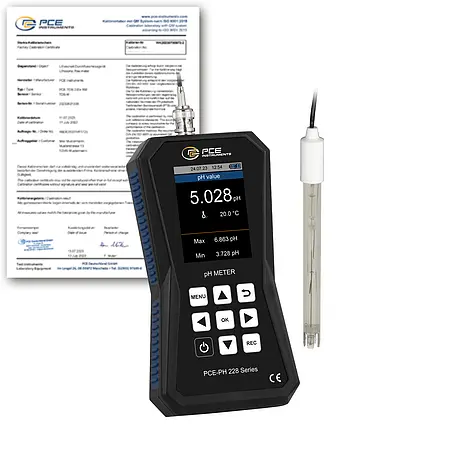 Water Analysis Meter PCE-PH 228 incl. ISO-Calibration Certificated