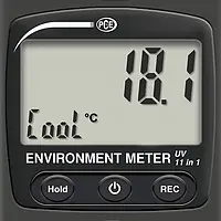 Air Flow Meter PCE-EM 890 display