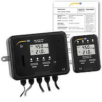 Air Quality Carbon Dioxide Meter PCE-WMM 100-ICA incl. ISO Calibration Certificate