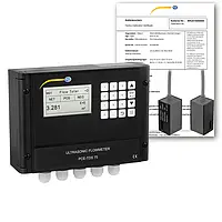 Clamp-on Ultrasonic Flow Meter PCE-TDS 75-ICA incl. ISO Calibration Certificate