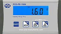 Counting Scale PCE-PB 150N display