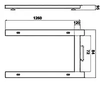 Floor Scale PCE-EP 1500 diagram