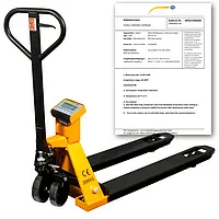 Hand Pallet Truck Scales PCE-PTS 1N-ICA incl. ISO Calibration Certificate