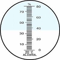 Handheld Refractometer PCE-ALK Scale