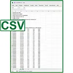 Manometer csv data