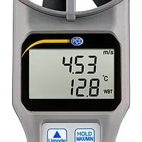 Multifunction Air Flow Meter PCE-VA 20 display