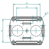 PCE-VDL MNT optional mounting plate for PCE-VDL 16I and PCE-VDL 24I logger