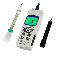 pH / Conductivity / Salt / Oxygen Water Quality Data Logger PCE-PHD 1