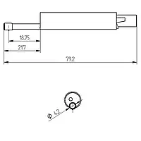 Spare Sensor for Roughness-Tester PCE-RT2000-RP200