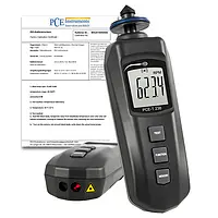 Tachometer PCE-T 238-ICA Incl. ISO Calibration Certificate