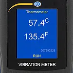 Vibration Data Logger PCE-VM 22 display