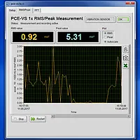 Vibration Sensor Switch PCE-VS11 Software Graph