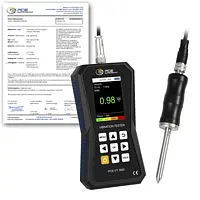 Accelerometro con datalogger PCE-VT 3800S-ICA (Rapporto di taratura ISO incluso)