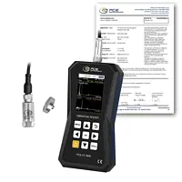 Accelerometro con datalogger PCE-VT 3900-ICA (Rapporto di taratura ISO incluso)