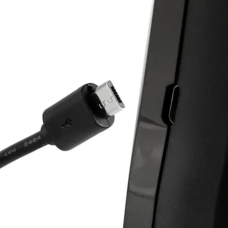 Contador de partículas con conexión USB para cargar