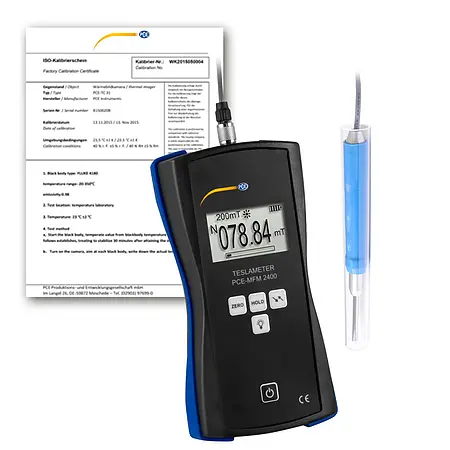 Contador de radiación incl. certificado de calibración ISO