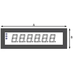 Display grande - Dimensiones