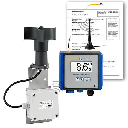 Estación meteorológica incl. certificado de calibración ISO