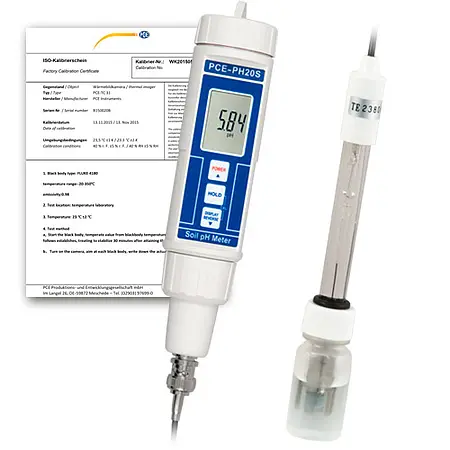 pH-metro incl. certificado de calibración ISO