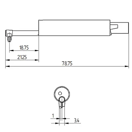 Sensor de curvatura PCE-RT2000-RP110