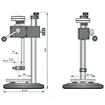 Banco de prueba de materiales - Dimensiones