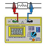 Comprobador de miliohmios - Medición simple de dos hilos