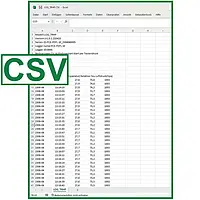 Medidor de climatización HVAC - CSV