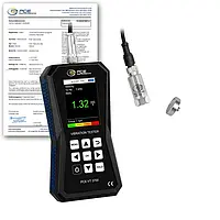 Medidor de vibraciones incl. certificado de calibración ISO