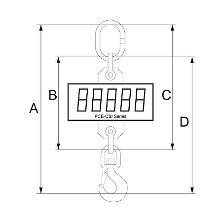 Balanza colgante - Esquema