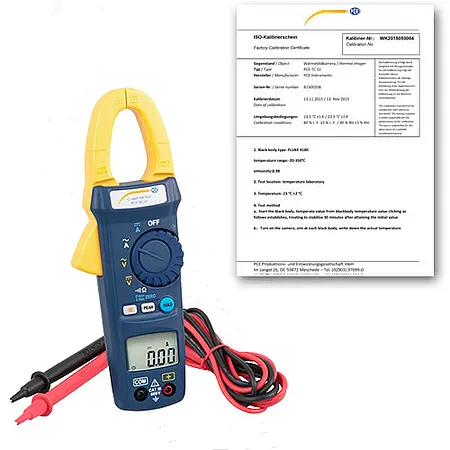 Comprobador de tensión incl. certificado de calibración ISO