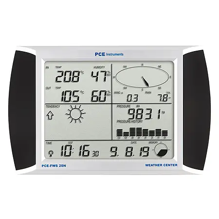 Medidor climatológico con pantalla LCD