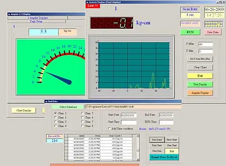 Medidor de torque Software