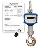 Balanza colgante incl. certificado de calibración ISO