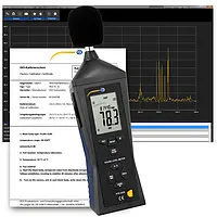 Logger de datos LEQ incl. certificado de calibración ISO