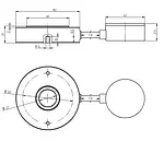 Medidor de fuerza hidráulico - Esquema dimensiones