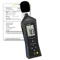 Medidor de sonido incl. certificado de calibración ISO