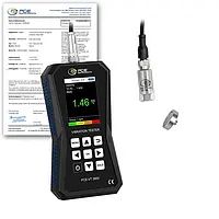 Medidor de vibración incl. certificado de calibración ISO