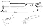 Esquema del sensor PCE-RP-131 para ranuras