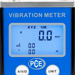 Vibrationsmessgerät Display