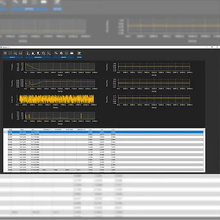 Temperaturmessgerät PCE-VDL 16I Software