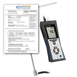 Przepływomierz PCE-HVAC 2-ICA wraz z certyfikatem kalibracji ISO