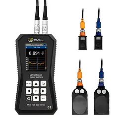 Przepływomierz ultradźwiękowy PCE-TDS 200 SL-ICA / urządzenie pomiarowe plus czujniki