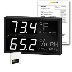 Psychrometer PCE-EMD 10-ICA inkl. ISO-Kalibrierzertifikat