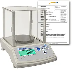 Analysenwaage PCE-BS 300-ICA inkl. ISO-Kalibrierzertifikat